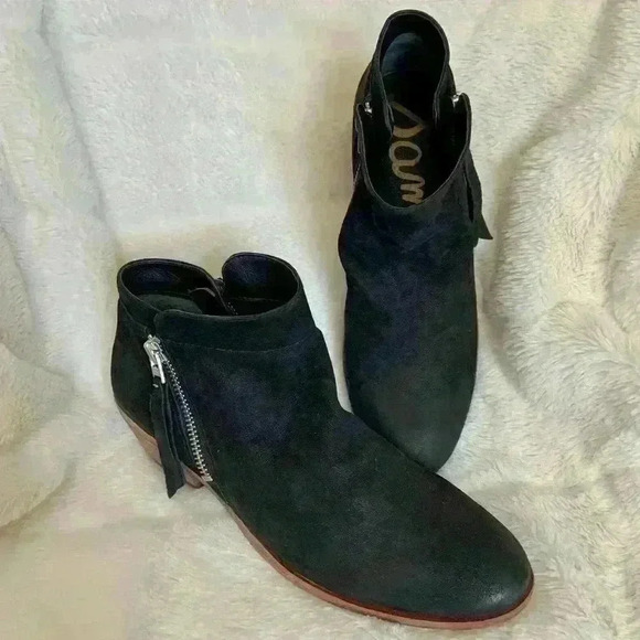 Sam Edelman | Packer ankle black booties w/  zipper size 6.5 - Picture 2 of 5
